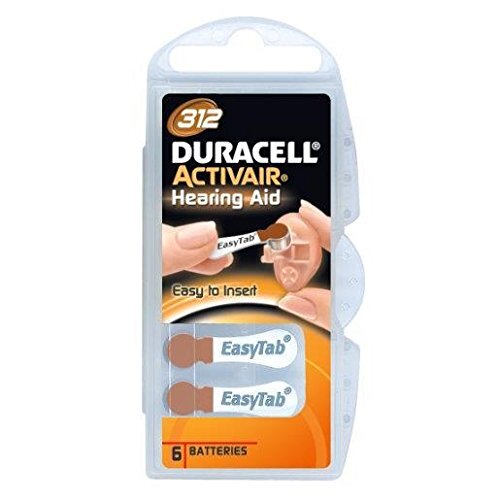 Duracell Active Easytab DA 312, 6 verpakkingen met 6 stuks