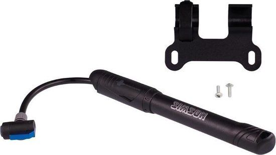 Simson Compacte Framepomp - Zwart - 5 Bar - Met Framebevestiging