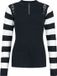 Poizen Industries Revel Top Dames Sweatshirts - noir/blanc - 3XL