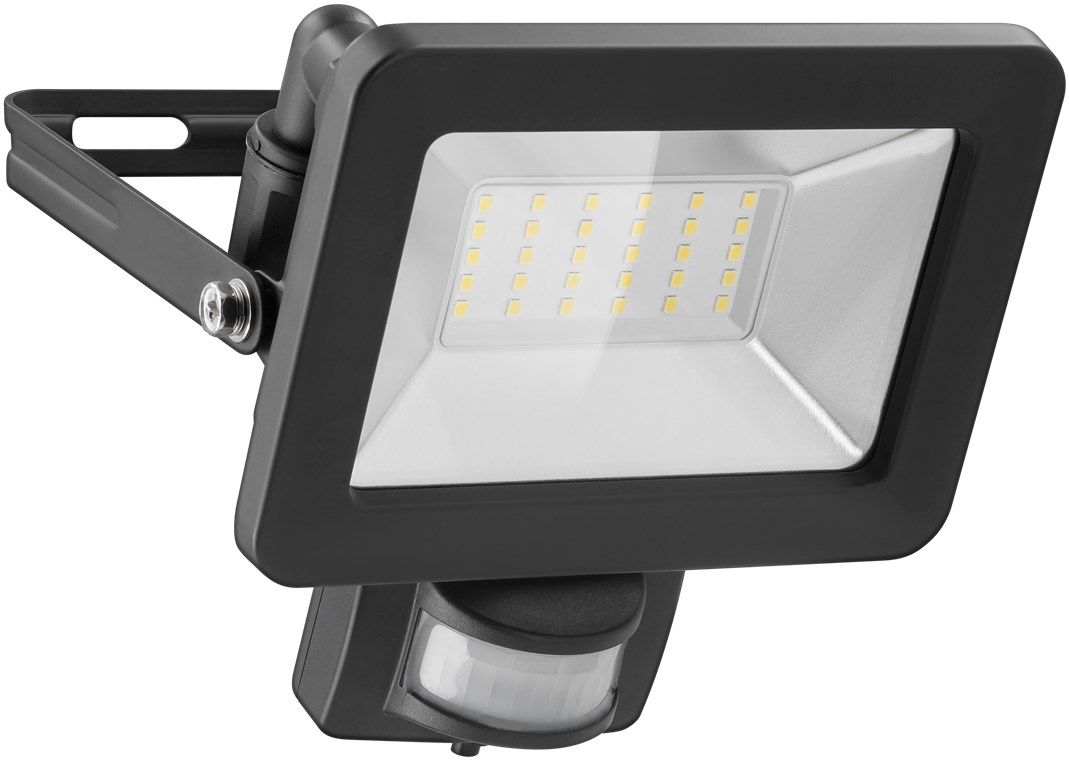 Goobay LED schijnwerper met bewegingssensor - 30W - Zwart