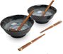 Luxe Ramen Bowl Set pour 2 Personnes - Kuro Noir