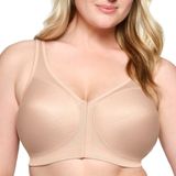 Glamorise MagicLift Front Close Houding Terug Ondersteuning BH #1265, Café, 85G
