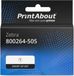 PrintAbout 800264-505 Zwart op wit (102 mm x 127 mm) 12 rollen geschikt voor Zebra