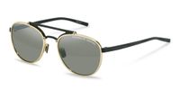 Porsche Design P8972 Lunettes de soleil unisexe doré pilote gris 55mm