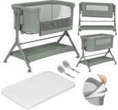 Lionelo Leonie Plus Co-Sleeper 3in1 – Aanschuifbed, Wieg & Vrijstaand Babybed vanaf Geboorte – Groen