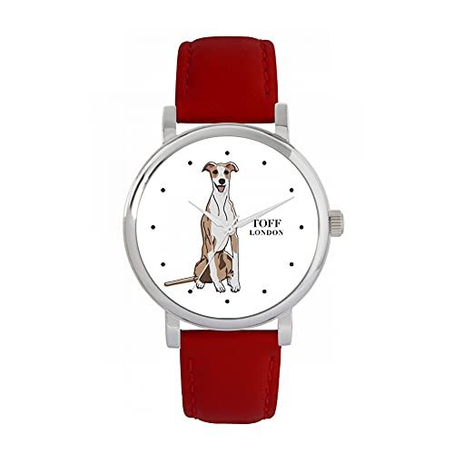 Toff London Beige Whippet Hondenhorloge