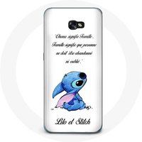 Maniacase Hoesje voor Samsung Galaxy A5 Lilo en Stitch Ohana Citation Wit