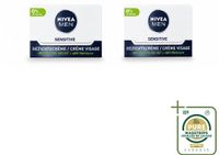 NIVEA MEN Sensitive Dagcrème Gezicht - 50 ml - 2 Stuks