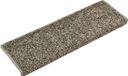 vidaXL Trapmatten 15 st 65x21x4 cm grijs rechthoekige rand