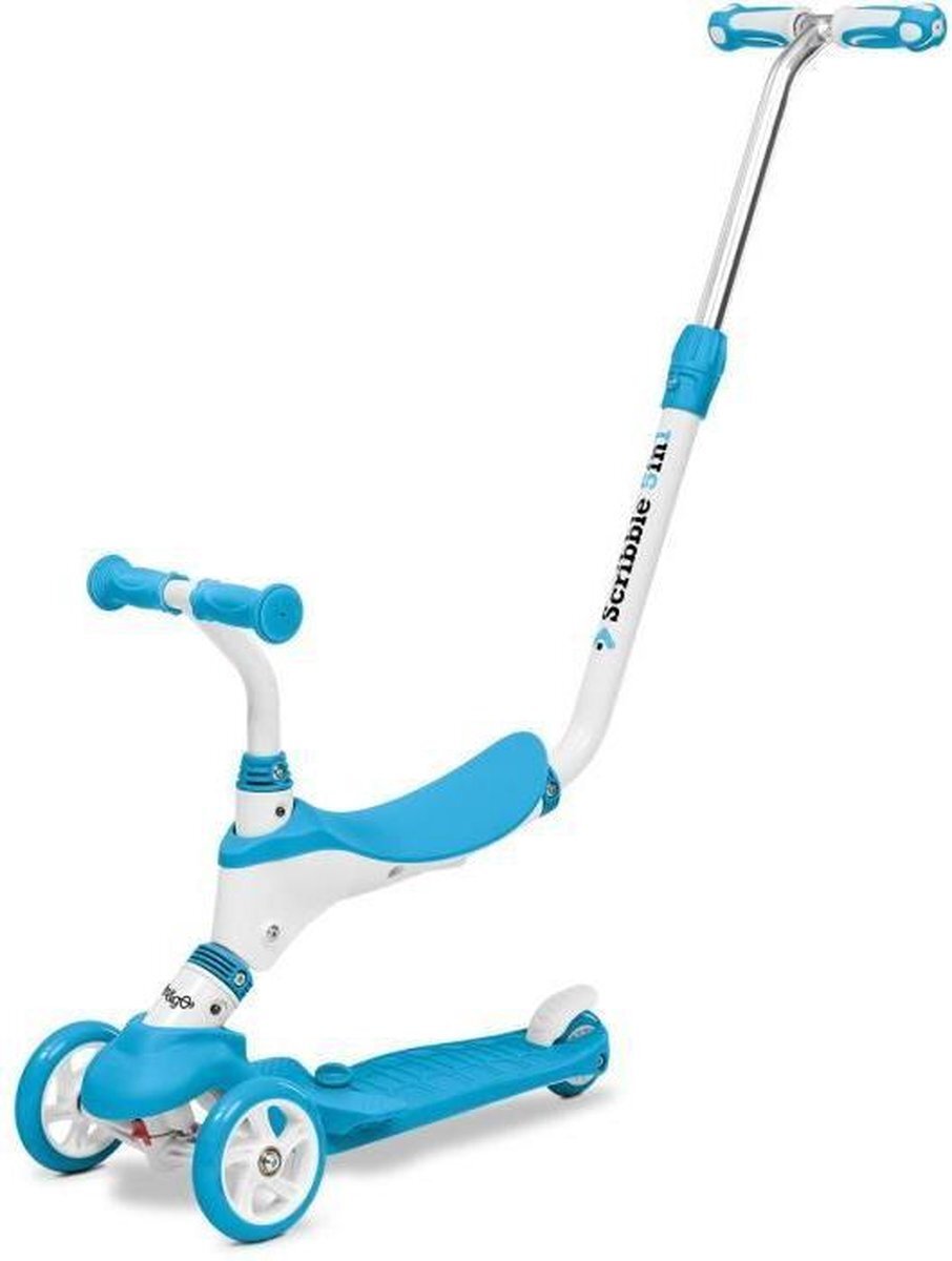 Mondo On and Go Scribble Scooter 5 in 1 - Blauw