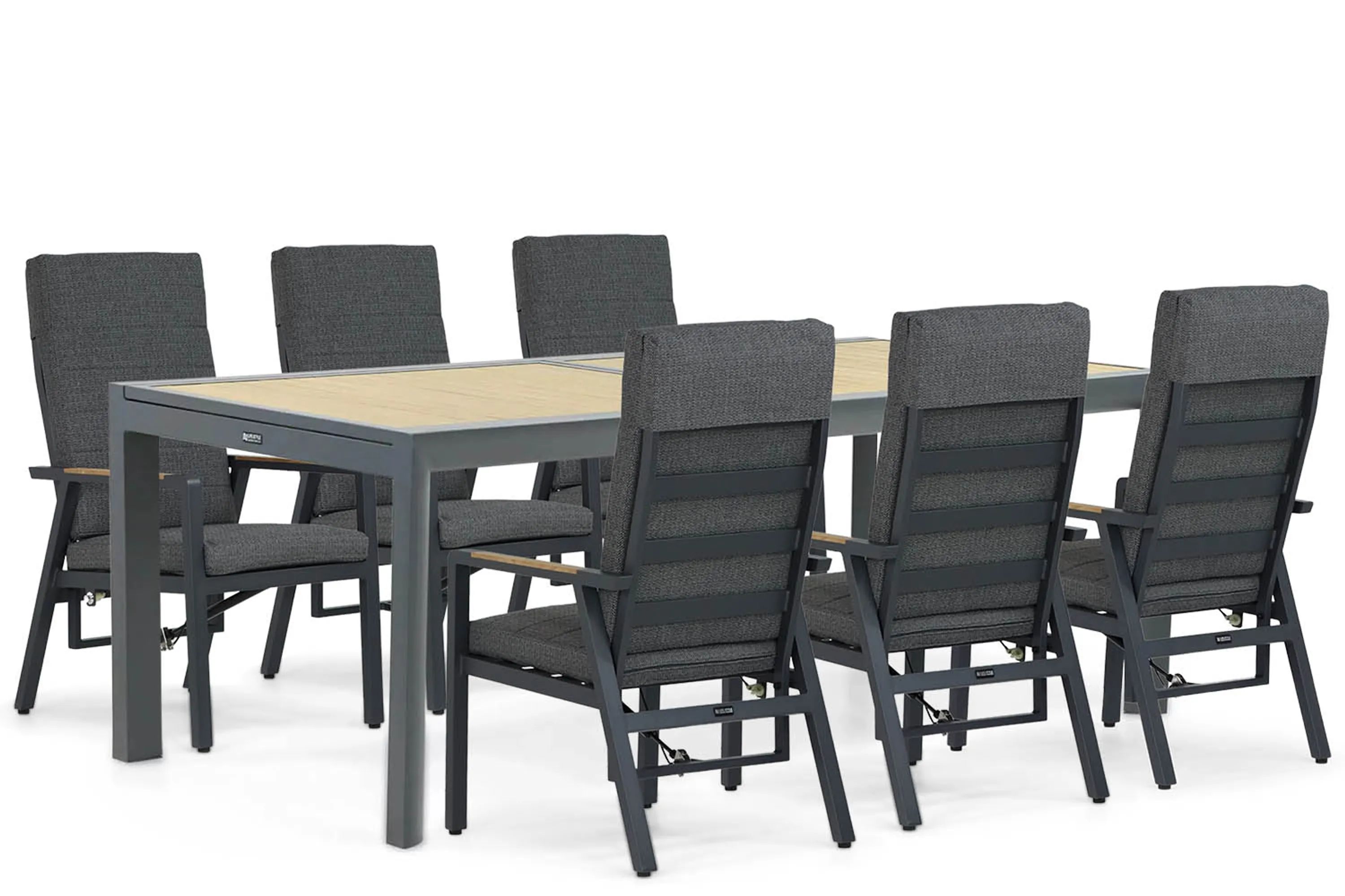 Lifestyle Garden Furniture Lifestyle Lifestyle Marseille/Rosarno 214/273 cm dining tuinset 7-delig