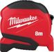 Milwaukee rolmaat compact gen ii | 8 m x 25 mm - 4932498780