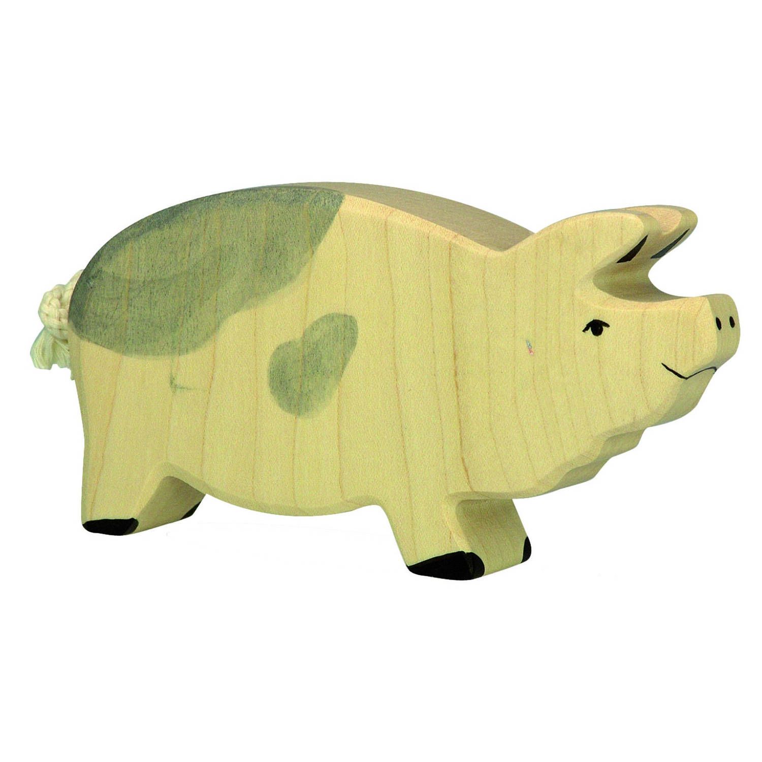 Holztiger Houten Boerderij Mannetjesvarken Gevlekt