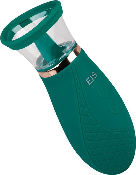EIS, Vibrator, Oplegvibrator, Tongvibrator met Zuigfunctie, 17 cm, Waterdicht, Oplaadbaar