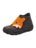 SUPERFIT Huisschoenen 'HAPPY OCTI' donkergrijs / oranje / wit