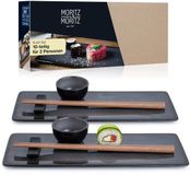 Moritz & Moritz VIDA 10-delige Sushi Serviesset voor 2 Persoons - Antraciet