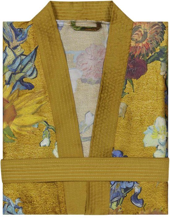 Beddinghouse x Van Gogh Museum Partout des Fleurs Kimono - Gold - S/M - Women's