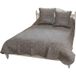 Arabesque Couvre Lit + Taies 260 X 240 Cm Gris