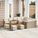 Maison Exclusive - Ensemble de jardin 13 pièces, beige, en polyrotin