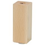 Wagner 12781001 meubelpoot vierkant massief beukenhout met QuickClick® glijders systeem 40 x 40 / Ø 30 x 100 mm