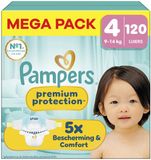 Pampers Premium Protection Luiers Maat 4 Mega Pack - 120 stuks - 9-14 kg