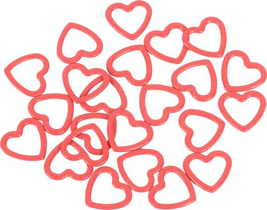 KnitPro Stekenmarkeerders Metaal Amour - Rood - 50 stuks