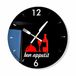 Modern FLEXISTYLE Modern keukenklok Bon Appetit rond 30cm, 3d, zwart & rood
