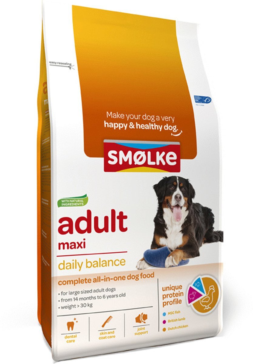 SMOLKE Adult Maxi - Hondenvoer 12 kg