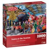 Jumbo Falcon Santa at the Station 1000 stukjes Legpuzzel