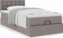 Maison Exclusive - Cadre de lit ottoman avec matelas taupe, 80x200 cm, textile