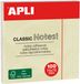 APLI Zelfklevende Memo's CLASSIC Notes! 75 x 75 mm Geel