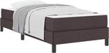 vidaXL Boxspring bed Donkerbruin 90 x 190 cm Stof