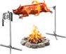 VEVOR Speenvarkengrill, Lamsgrill, Spitgrill, Rotisseriegrill 1422,4 mm, AC 220-240V, 8-Traps Elektrische Rotisseriegrillset met Een Draagvermogen van 60 Kg, 38W Motor, Grillset Voor Feestjes