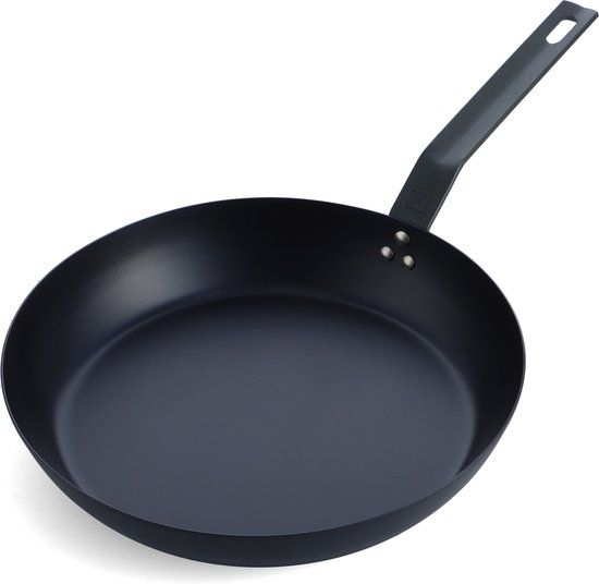 BK Solid Steel Koekenpan 26 cm - Zwart