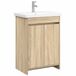 vidaXL Badkamermeubel Set Sonoma Eiken 81 x 40 x 84,5 cm Bewerkt hout