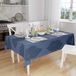 Bonamaison Tafelkleed, Anti-Mold, Sneldrogend, Waterdicht, 100% Polyester Tafellaken, Blauw, 140 x 160 Cm