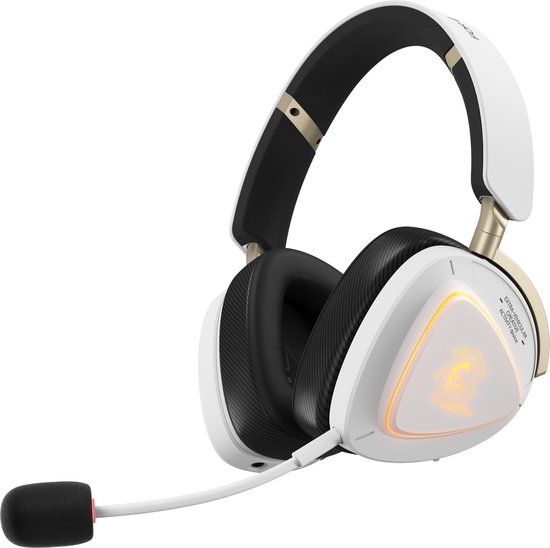 ASUS ROG Delta II-KJP Headset Bedraad en draadloos Hoofdband Gamen Bluetooth Zwart, Wit