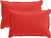 vidaXL - Kussensloop - 2 stuks - HOUTEN - Rood - 30 x 50 cm - Polyester
