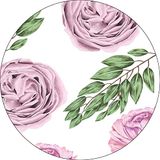 Bonateks Ronde digitaal bedrukte muismat, antislip onderkant, voor kantoor en thuis, diameter: 22 cm
