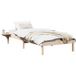 Lit Simple Lit Adulte Cadre De Lit Naturel 80 x 200 cm Pin Massif