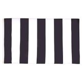 AZ FLAG Zwart-wit gestreept 90x60 cm Polyester 100D 2 Ringen