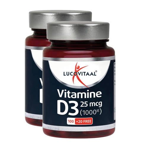 Lucovitaal Duopack Vitamine D3 25mcg (1000IE) - 120 Capsules