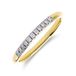 Lucardi Dames 14 karaat geelgouden ring met lab grown diamant 0,090ct