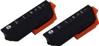 KATRIZ huismerk inkt voor Epson C13T24314010 13ml (2 stuks) - Zwart