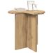 vidaXL Artisanaal eiken bijzettafel Ø 39 x 38 cm Bewerkt hout