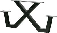 WOOOD X-Poot Picknick Buiten Tablo - Metaal - Zwart - 70x142x13