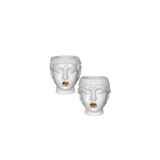 Ideas 4 Seasons Bloempot prinses met gouden lippen ø12xh15,5cm