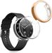 kwmobile 2x smartwatch hoes geschikt voor Xiaomi Watch S4 41mm hoesje - Siliconen sporthorloge cover - Activity tracker case in roségoud / transparant