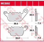 Trw Ec Organic Yamaha Gpd 125 Abs N-max 15 Plaquettes de frein Noir