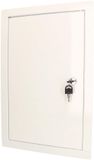 KOTARBAU® Inspectieklep, Inspectiedeur, Verzinkt Staal, 40x20 cm, Wit, Inspectieluik met Slot, en 2 Sleutels, Onderhoudsklep, Poedergecoat, Toegangspaneel, Revisiedeur